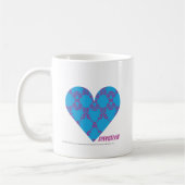 Mug Pourpre-Aqua 3 de damassé (Gauche)