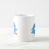 Mug Pourpre-Aqua de damassé (Centre)