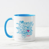 Mug Pourpre/Aqua de graffiti (Gauche)