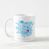 Mug Pourpre/Aqua de graffiti (Gauche)