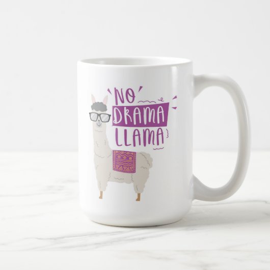 Mug Pourpre aucun lama de drame (Droite)
