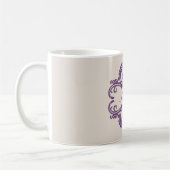 Mug pourpre chic Damask (Gauche)