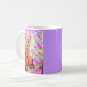 Mug pourpre curieux de chat (Devant gauche)
