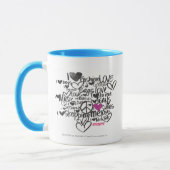 Mug Pourpre de graffiti (Gauche)