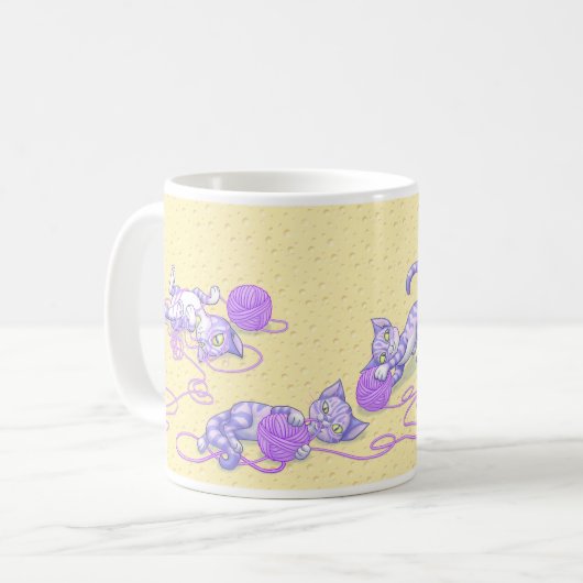 Mug Pourpre de Kittipurra sur le fromage (Devant gauche)