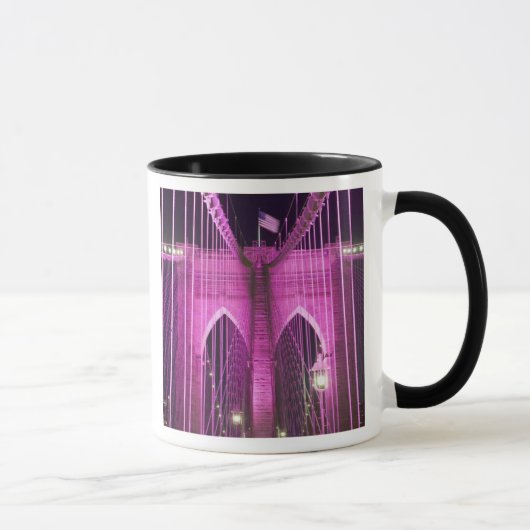 Mug Pourpre de Lit de pont de Brooklyn (Droite)