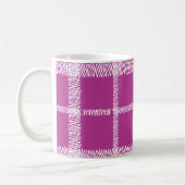 Mug Pourpre de plaid (Gauche)