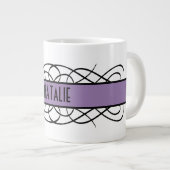 Mug pourpre-déco (Devant droit)