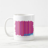 Mug Pourpre mince 2 de rayures (Gauche)