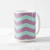 Mug Pourpre/tasse Chevron d'Aqua (Devant droit)