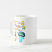 Mug Pourquoi 6 avait peur de 7 Drôle de conception mat (Devant gauche)