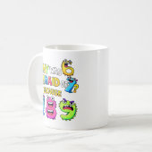 Mug Pourquoi 6 avait peur de 7 Drôle de conception mat (Devant gauche)