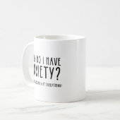 Mug Pourquoi Ai-Je De L'Inquiétude ? Les gestes en tou (Devant gauche)