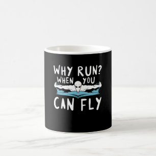 Mug Pourquoi course quand vous pouvez natation de