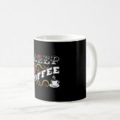 Mug Pourquoi dormir quand il y a du café (Devant droit)