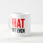 Mug Pourquoi je n'attaque pas même, rouge (Devant gauche)