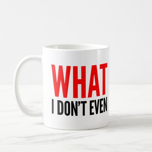 Mug Pourquoi je n'attaque pas même, rouge (Gauche)