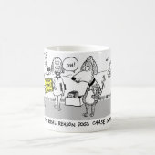 Mug Pourquoi les chiens chassent des voitures (Centre)