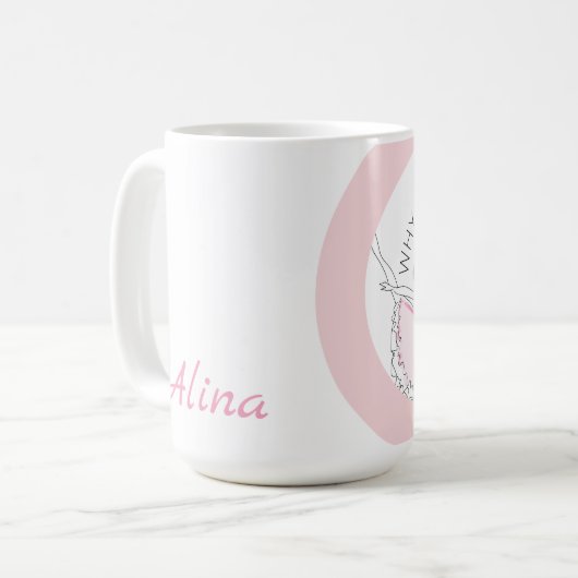 Mug Pourquoi Marcher Si Vous Pouvez Danser Votre Nom B (Devant gauche)