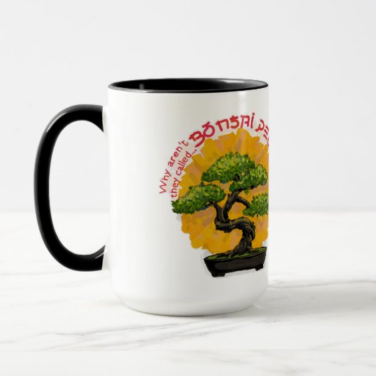 Mug Pourquoi ne s'appellent-ils pas Bonsai People ? (Gauche)