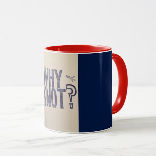 Mug "Pourquoi nouez ? " (Devant droit)