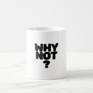 Mug Pourquoi pas? Conception de typographie minimalist
