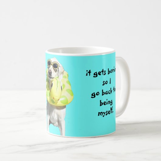 Mug Pourquoi soyez normal ? (Devant droit)