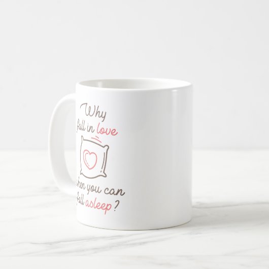 Mug Pourquoi tomber amoureux (Devant gauche)