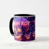 Mug pourriture cérébrale | ExDesigner | Halloween (Devant gauche)