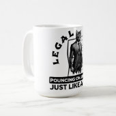 Mug Poursuite de chat juridique : Justice dans une mét (Devant gauche)