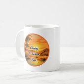Mug Poursuite de l'heure dorée Oasis du coucher de sol (Devant gauche)