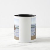 Mug Poursuivez sauter pour attraper un frisbee sur la (Centre)