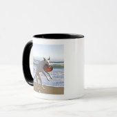 Mug Poursuivez sauter pour attraper un frisbee sur la (Devant gauche)