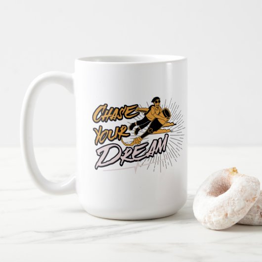 Mug Poursuivez votre rêve | Devis inspirant (Avec donut)