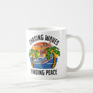 Mug Poursuivre les vagues pour trouver la paix