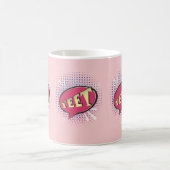 Mug POURTANT Bande dessinée Discours Bubble Funny rose (Centre)