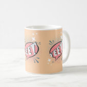 Mug POURTANT Comic Discours Bubble Funny Meme Peach (Devant droit)