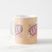 Mug POURTANT Comic Discours Bubble Funny Meme Peach (Devant gauche)