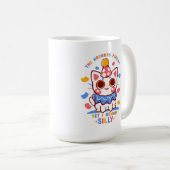 Mug Pourtant, je reste idiot (Devant droit)