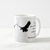 Mug Poussé à l'extrémité Dieu attrape ou enseigne à vo (Devant droit)