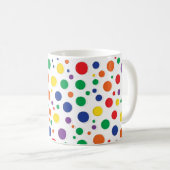 Mug Pousse de pois de couleur pointue (Devant droit)