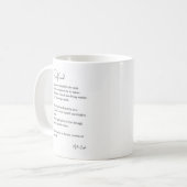 Mug Poussée de thé poème d'encouragement solaire (Devant gauche)