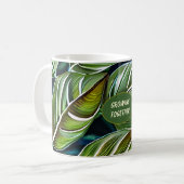 Mug Pousser Ensemble Feuille Verte (Devant gauche)