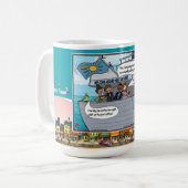Mug Pousser l'enveloppe | Jeu de mots classique (Devant gauche)
