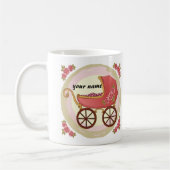 Mug Poussette Bébé Fille (Gauche)