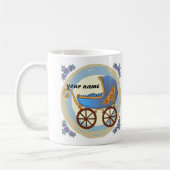 Mug Poussette de bébé garçon (Gauche)