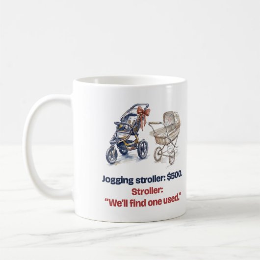 Mug Poussette de jogging Papa coureur drôle