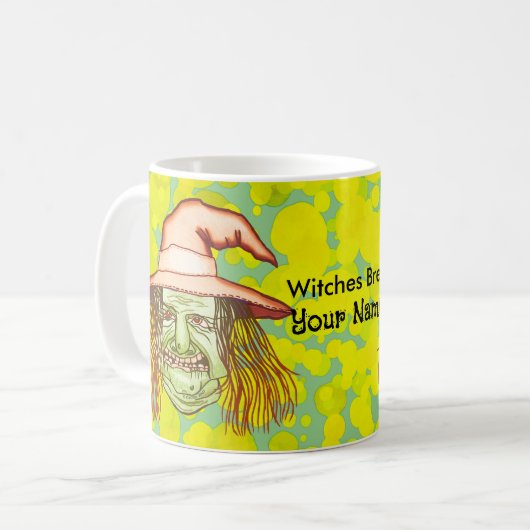 Mug Poussettes de sorcière verte (Devant gauche)