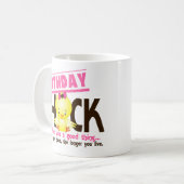 Mug Poussin 4 d'anniversaire (Devant gauche)