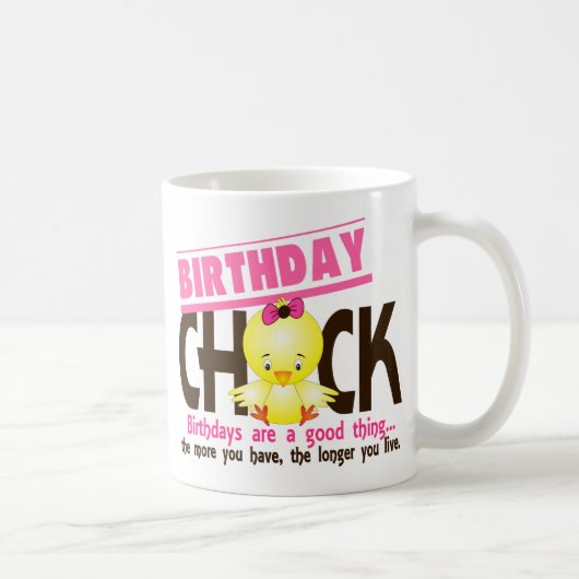 Mug Poussin 4 d'anniversaire (Droite)